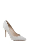Charles By Charles David Maxx Pointed Toe Pump In Grey Suede