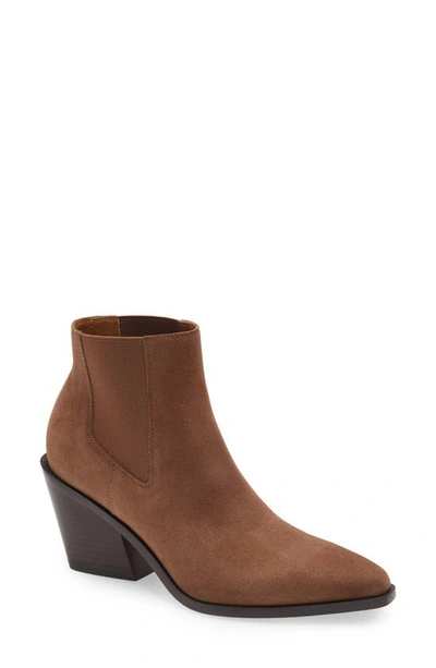 Rag & Bone Razor Chelsea Bootie In Praline Suede