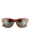 Ray Ban State Street 49mm Square Sunglasses In Havana Brown