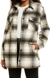 Thread & Supply Shirt Jacket In Black Tan Plaid