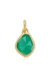 MONICA VINADER SIREN SMALL NUGGET PENDANT CHARM,GP-PT-SISN-GRO