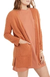 Madewell Kent Cardigan Sweater In Heather Bonfire