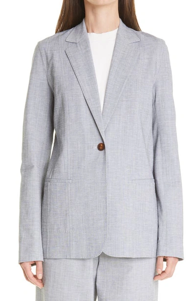 Lafayette 148 Ashby Arcadia One-button Jacket In Aluminum Multi