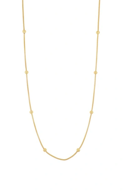 Bony Levy 14k Gold Ball Station Necklace In 14k Yellow Gold