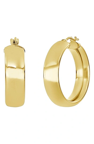 Bony Levy 14k Gold Wide Hoop Earrings In 14k Yellow Gold