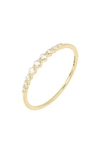 Bony Levy Audrey Diamond Stacking Ring In 18k Yellow Gold