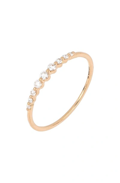 Bony Levy Audrey Diamond Stacking Ring In 18k Rose Gold