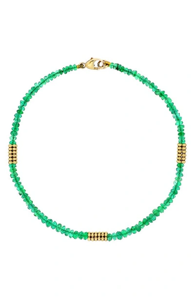 Bony Levy El Mar Emerald Beaded Bracelet