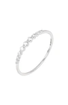 Bony Levy Audrey Diamond Stacking Ring In 18kw