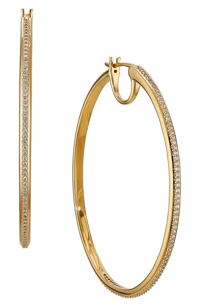 Ajoa Wythe Pavé Hoop Earrings In Gold