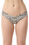 Commando Print Thong In Modern Leopard