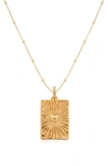 Monica Vinader Talisman Heart Pendant Necklace In 18ct Gold Vermeil/ Silver