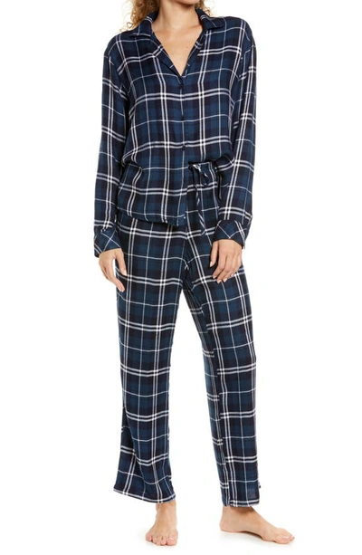 Rails Clara Long Sleeve Pajama Set In Spruce White