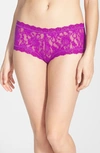 Hanky Panky Signature Lace Boyshorts In Iris