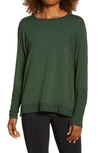 Zella Peaceful Relaxed Pullover In Green Mountain