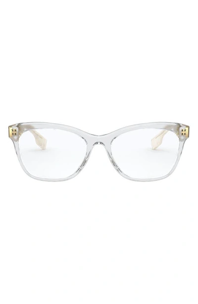 Burberry 54mm Square Optical Glasses In Transparent