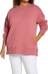Zella Amazing Crewneck Sweatshirt In Pink Mauve