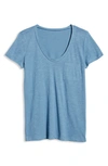 Caslonr Caslon Rounded V-neck Tee In Blue Captain