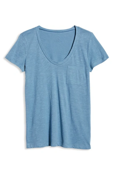 Caslonr Caslon Rounded V-neck Tee In Blue Captain