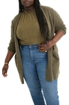 Madewell Coziest Yarn Kent Cardigan In Heather Foliage