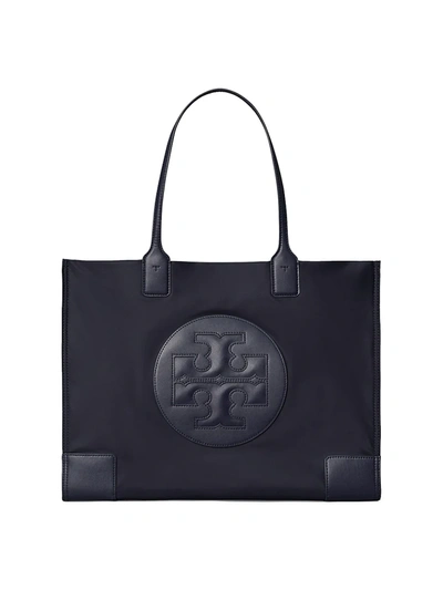 Tory Burch Ella Nylon Tote In Tory Navy