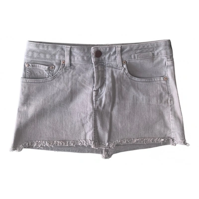 Pre-owned Jacob Cohen Mini Skirt In Grey