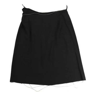 Pre-owned Maison Margiela Mini Skirt In Black