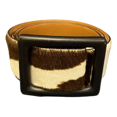 Pre-owned Ralph Lauren Leather Belt In Brown