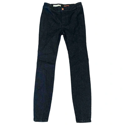 Pre-owned Anthropologie Slim Jeans In Blue