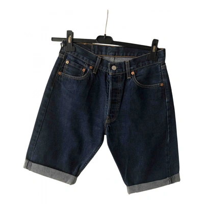 Pre-owned Levi's Blue Cotton Shorts 501