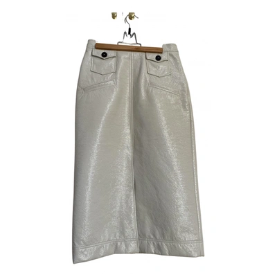 Pre-owned Alexa Chung Mid-length Skirt In Ecru