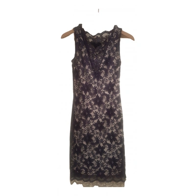 Pre-owned Lipsy Lace Mid-length Dress In Blue