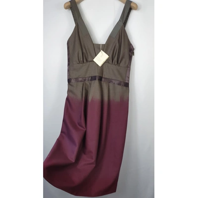 Pre-owned Brunello Cucinelli Wool Mid-length Dress In Multicolour