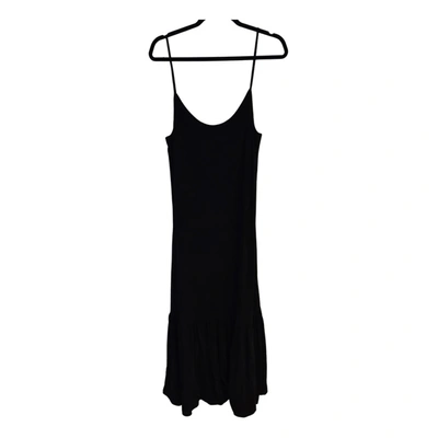 Pre-owned Ninety Percent Maxi Dress In Black