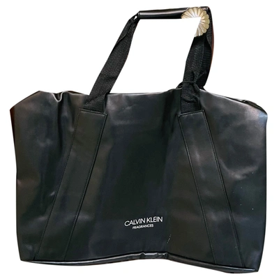 Pre-owned Calvin Klein Travel Bag In Black