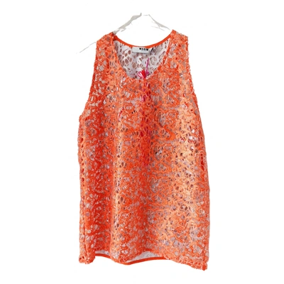 Pre-owned Msgm Blouse In Orange