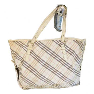 Pre-owned Burberry The Giant Cloth Handbag In Multicolour