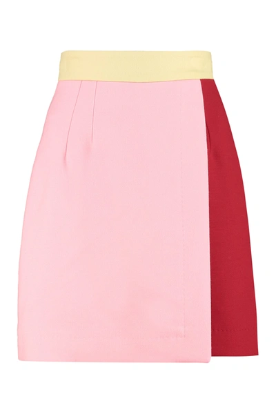 Dolce & Gabbana Asymmetric Wrap Skirt In Multicolor