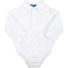 FAY WHITE SHIRT FOR BABY BOY WITH LOGO,5P5400 P0031 100