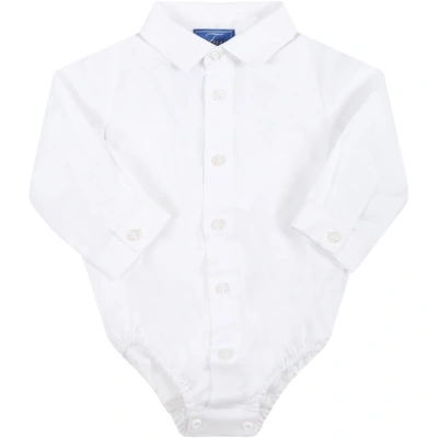 Fay White Shirt For Baby Boy With Logo