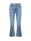 Frame Le Crop Mini Boot High Waist Jeans In Tpgd Tide Pool Grind