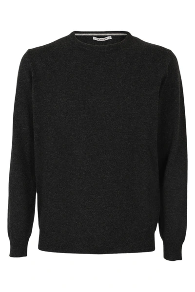 Kangra Cashmere G.collo ml Cot Crepe Fin.19 In Nero