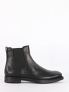 Tod's Suede Leather Chealsea Boots In Black