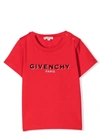 GIVENCHY NEWBORN T-SHIRT WITH PRINT,H05195 991