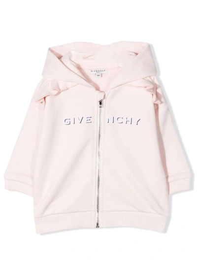 Givenchy Babies' Newborn Sweatshirt With Print In Pink