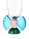 Reflections Copenhagen Somerset Short Crystal Glass Set Of 2 - Clear/emerald/coralazure/cobalt In Neutrals