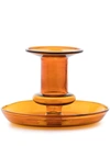 Hay Flare Glass Candle Holder 11cm In Braun