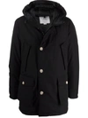 WOOLRICH DOWN-FEATHER HOODED COAT