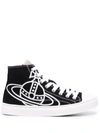 VIVIENNE WESTWOOD HIGH-TOP BASEBALL BOOTS
