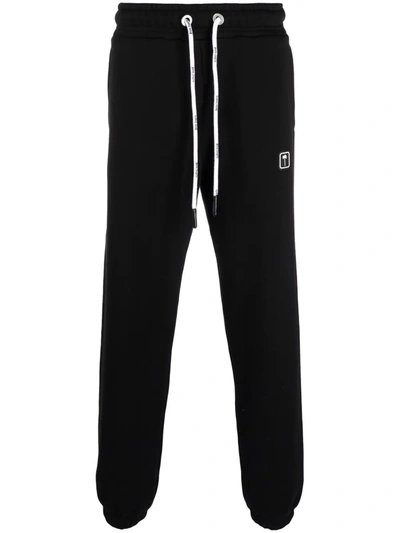 Palm Angels Logo-patch Drawstring Track Pants In Black